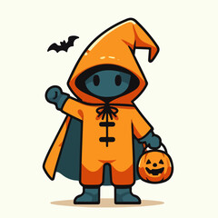 Cartoon illustration of Halloween character