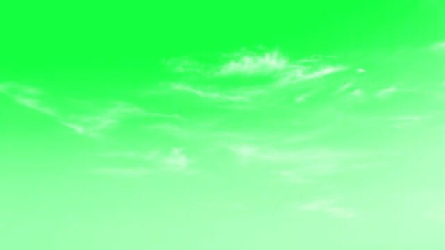 Moving flying clouds motion graphics with green screen background. Moving Clouds motion graphic effects
 on green screen background. Animated Clouds Moving Forward Fast on Green Screen.