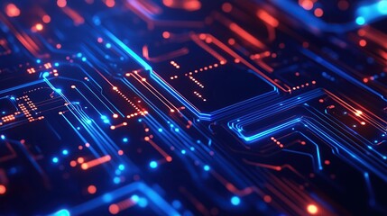 Obraz premium Data technology abstract computer connection.