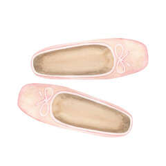 training ballet shoes in fifth position