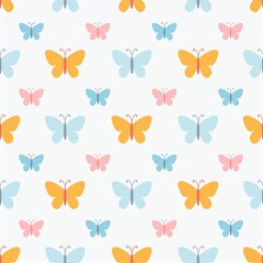 seamless background with butterflies