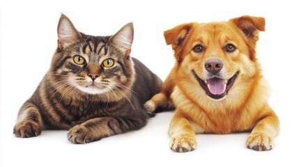 Happy Cat and Dog Companions
