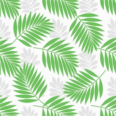 seamless background with leaves