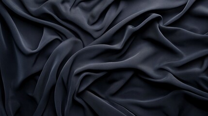 Fototapeta premium black silk fabric texture background