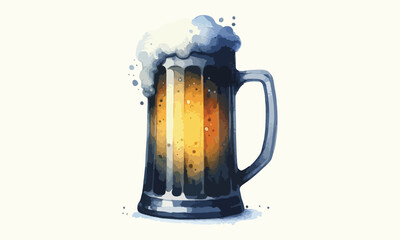 mug beer, beer mug, free drink, watercolor mugs of beer, alcohol drinks, hand drawn, watercolor mugs of beer, watercolor beer mug