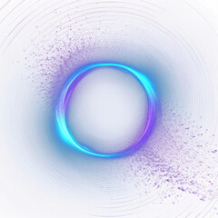 Abstract glowing neon circle