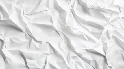 Obraz premium Crumpled White Paper Texture