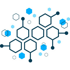 Abstract Hexagon Medical Ornament