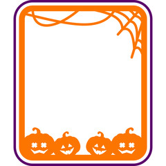 Halloween Pumpkin Frame