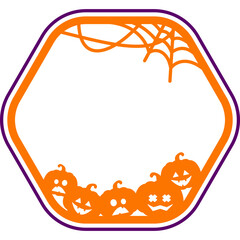 Halloween Pumpkin Frame