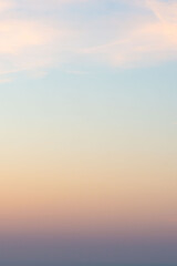 Pastel Sky at Sunset Twilight