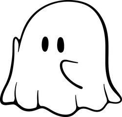 Ghosts Halloween illustrations Hand drawn illustrations