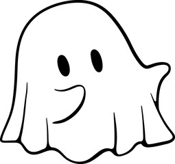 Ghosts Halloween illustrations Hand drawn illustrations