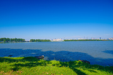 Summer scenery of Wuhan East Lake Scenic Area