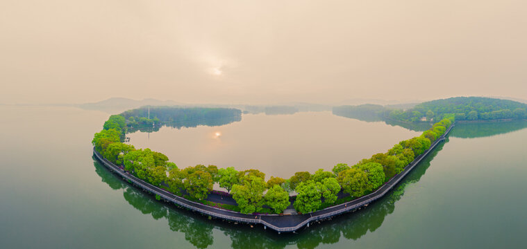 Summer scenery of Wuhan East Lake Scenic Area