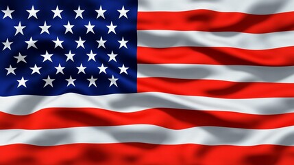 Obraz premium Vibrant American Flag Waves