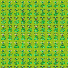 Pattern with a cunning snake