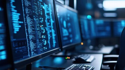 Cybersecurity control panel with live malware alerts, cybersecurity, monitoring