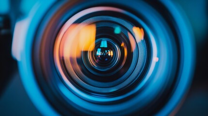 Close-up of a Camera Lens