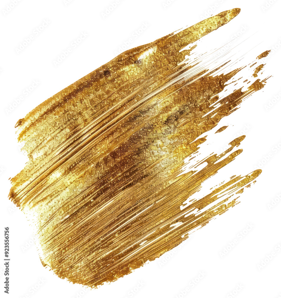 Poster png golden brush stroke texture