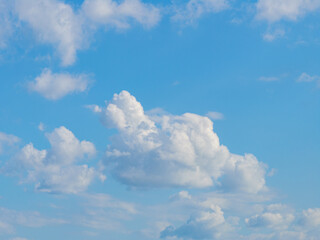 Beautiful sky scenery of Wuhan in summer