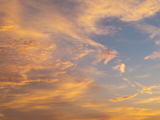 Beautiful sky scenery of Wuhan in summer
