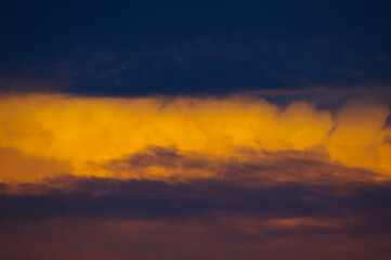 Beautiful sky scenery of Wuhan in summer