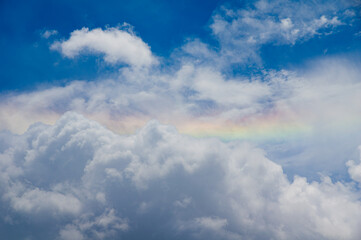 Beautiful sky scenery of Wuhan in summer
