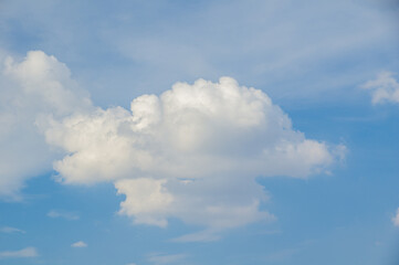 Beautiful sky scenery of Wuhan in summer