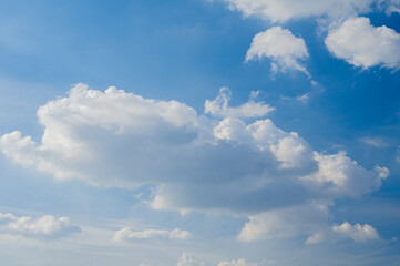 Beautiful sky scenery of Wuhan in summer