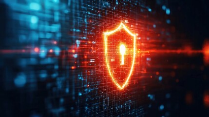 Digital shield blocking malware attacks in realtime, cybersecurity, prevention