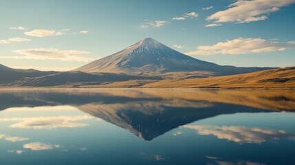 Fototapeta premium Serene Mountain Reflection