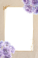Editable Template Flower Frame Design