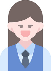 Student girl icon
