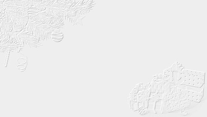 embossed image for the Christmas season