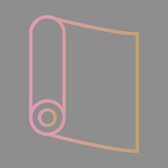 Yoga Mat icon Design