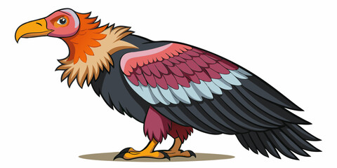 Hand drawn California condor illustration