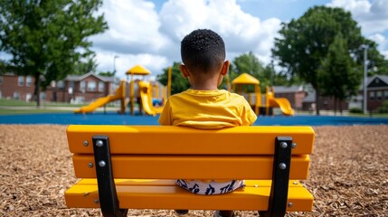 School segregation, divided playground