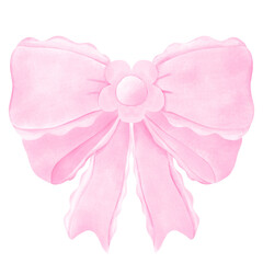 Pink ribbon bow