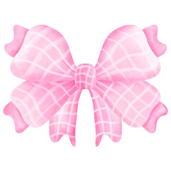 Pink ribbon bow
