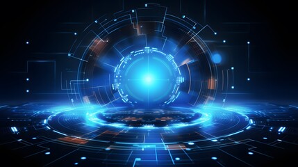 Fototapeta premium Abstract technology background Hi-tech communication concept futuristic digital innovation background vector illustration
