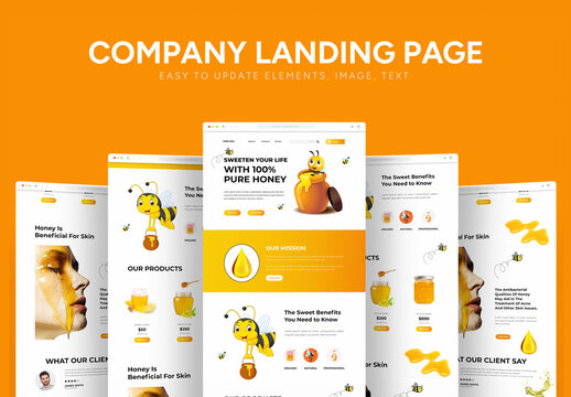 Honey Shop Landing Page