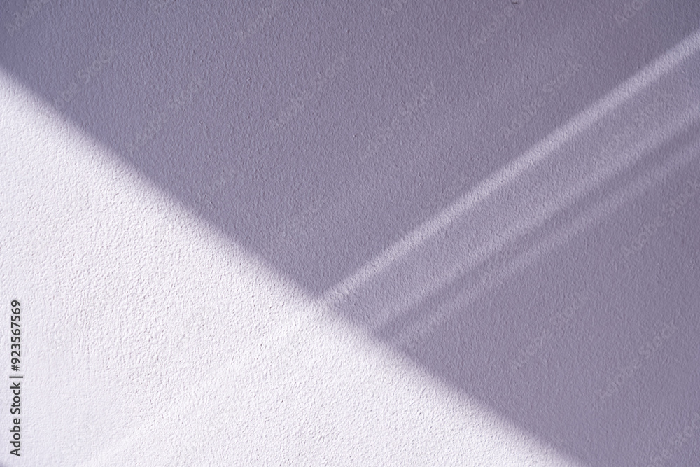 Poster purple background, llight,shadow window on concrete wall texture for product presentation,empty stud