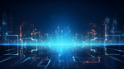 Fototapeta premium Abstract technology background Hi-tech communication concept futuristic digital innovation background vector illustration