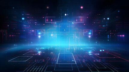 Abstract technology background Hi-tech communication concept futuristic digital innovation background vector illustration