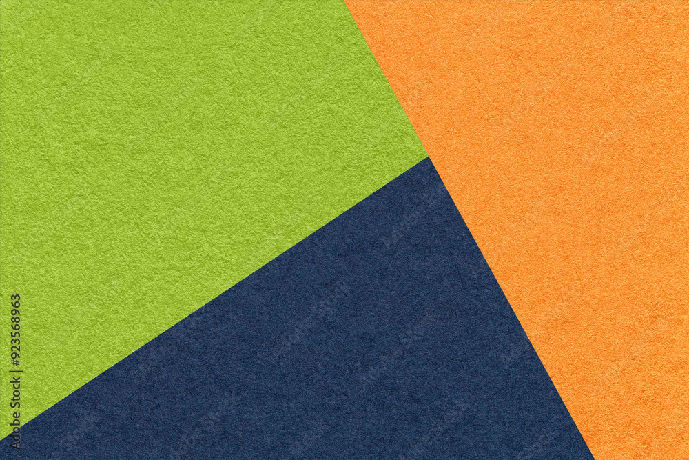 Canvas Prints texture craft green, orange and navy blue shade paper background, macro. vintage abstract cardboard