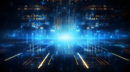 Obraz premium Abstract technology background Hi-tech communication concept futuristic digital innovation background vector illustration