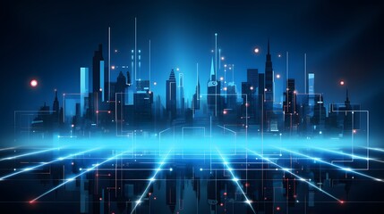Fototapeta premium Abstract technology background Hi-tech communication concept futuristic digital innovation background vector illustration