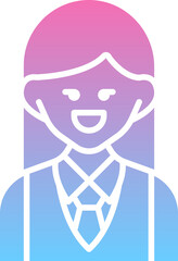 Student girl icon
