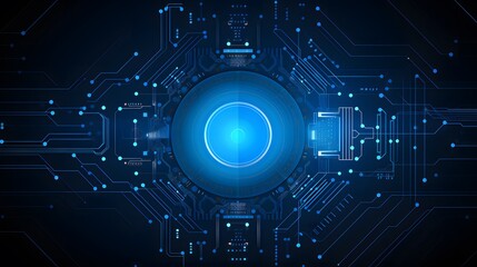 Obraz premium Abstract technology background Hi-tech communication concept futuristic digital innovation background vector illustration